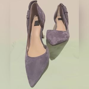 Purple Suede Heels